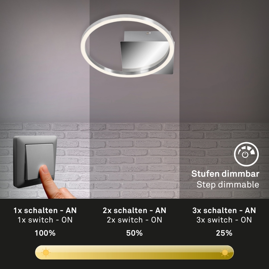 Briloner 3106-018 - LED ljusreglerad taklampa  FRAMES LED/7,5W/230V