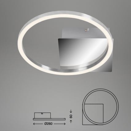 Briloner 3106-018 - LED ljusreglerad taklampa  FRAMES LED/7,5W/230V