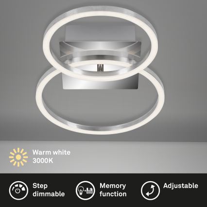 Briloner 3110-018 - LED ljusreglerad taklampa  FRAMES LED/16W/230V