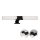 Briloner 3113-115 - Badrumsspegel med LED-belysning LED/12W/230V IP44 47 cm svart
