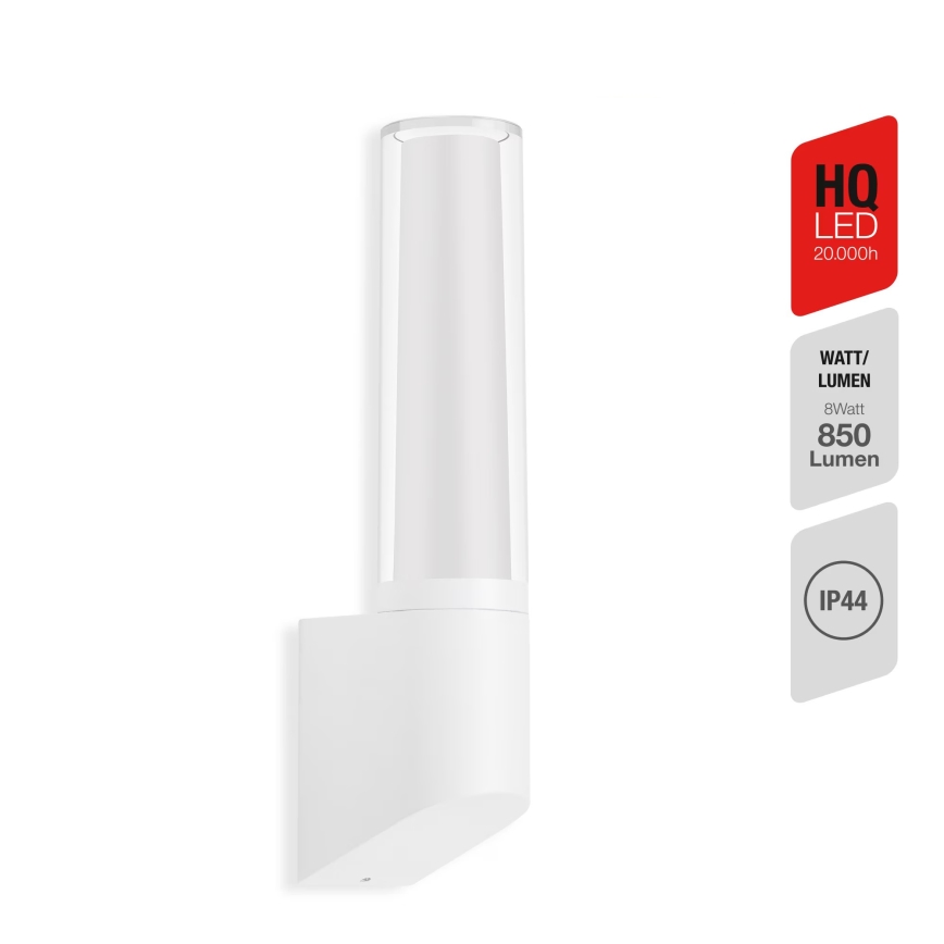 Briloner 311306TF - LED vägglampa för utomhusbruk LED/8W/230V 4000K IP44 vit