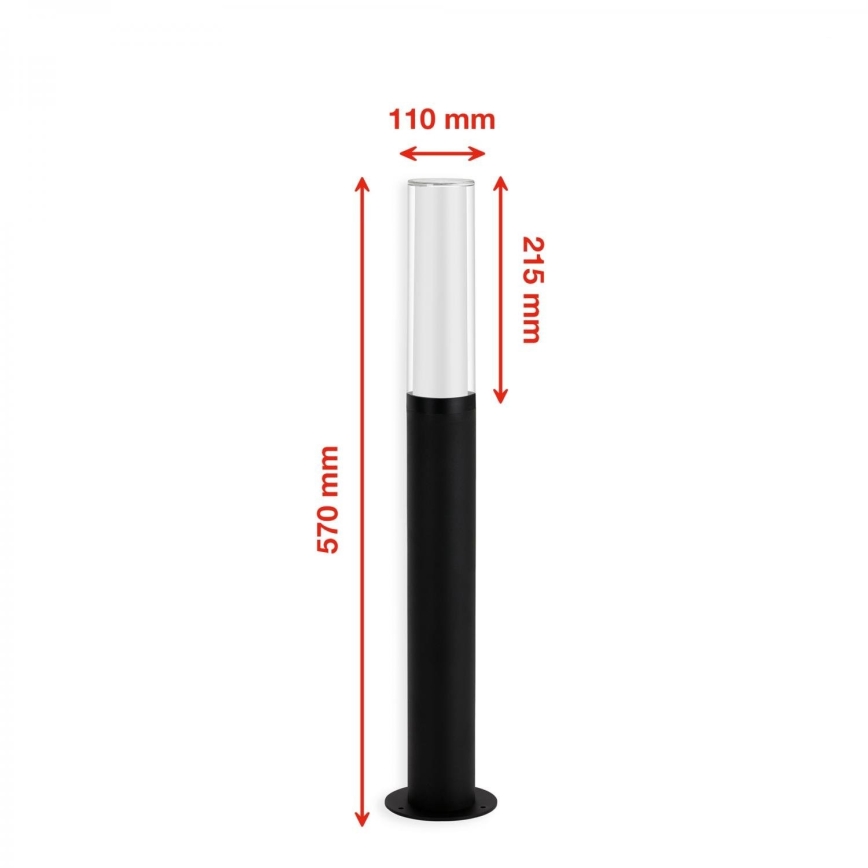 Briloner 311405TF - LED-lampa för utomhusbruk LED/8W/230V IP44 4000K 57 cm svart