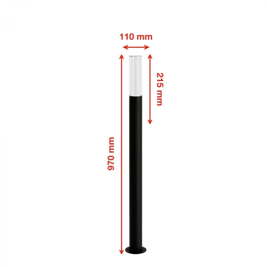 Briloner 311505TF - LED-lampa för utomhusbruk LED/8W/230V IP44 4000K 97 cm svart