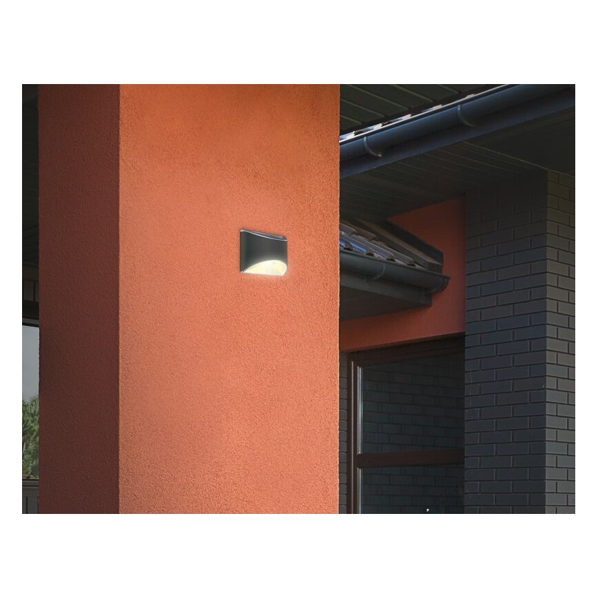 Briloner 3133015 - LED solcell väggbelysning LED/2W/3,7V IP44 3000K