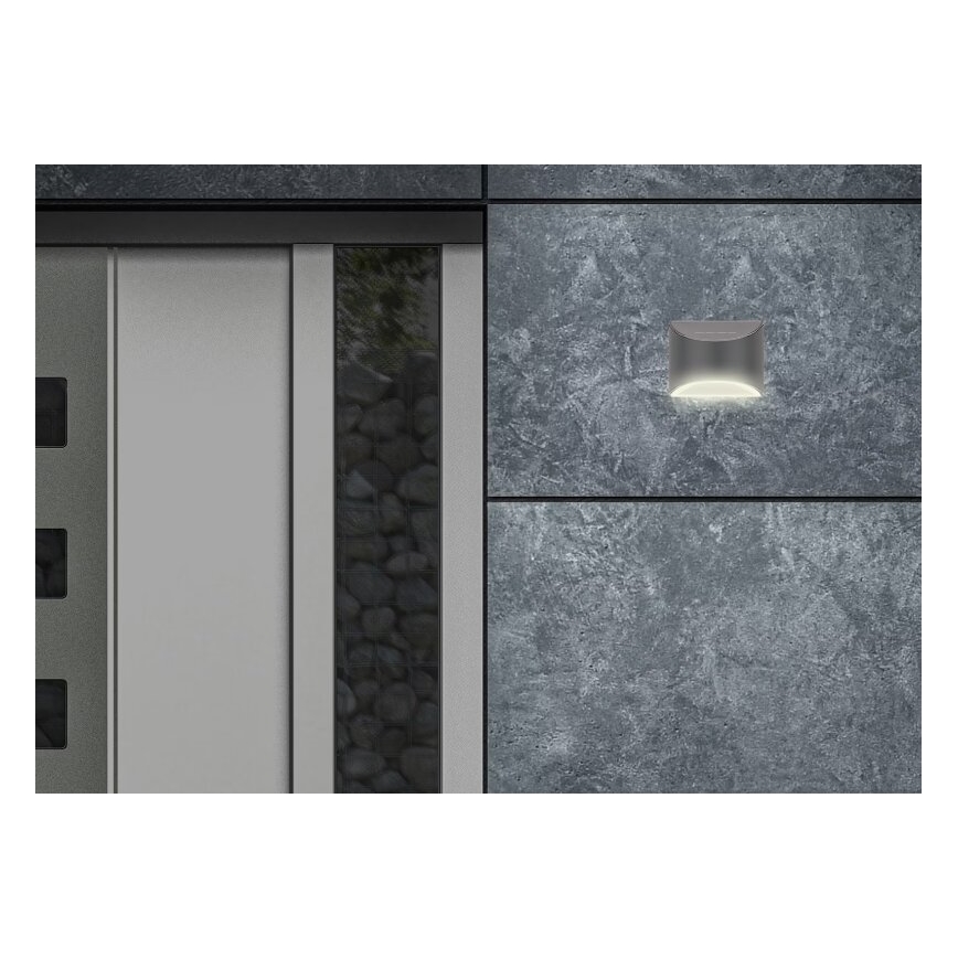 Briloner 3133015 - LED solcell väggbelysning LED/2W/3,7V IP44 3000K