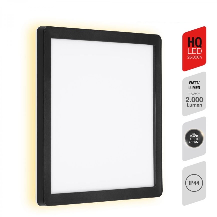 Briloner 313505TF - LED vägglampa för utomhusbruk LED/15W/230V IP44 4000K svart