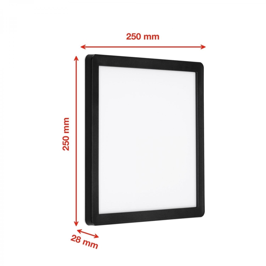 Briloner 313505TF - LED vägglampa för utomhusbruk LED/15W/230V IP44 4000K svart