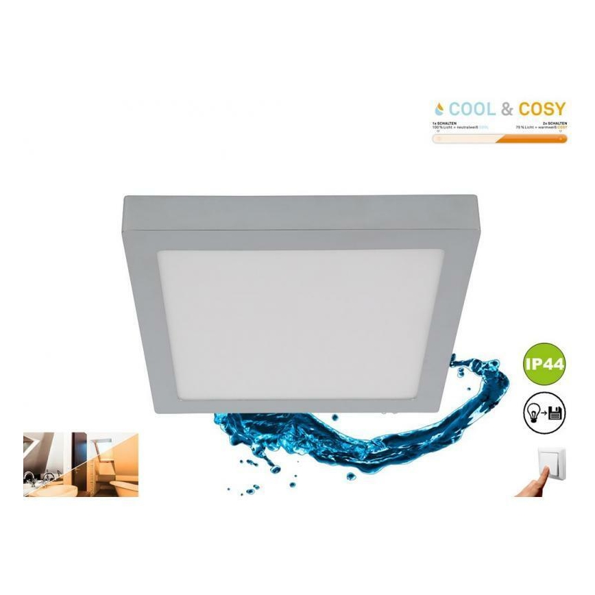 Briloner 3142-018 - LED taklampa för badrum COOL&COSY LED/21W/230V 2700/4000K IP44