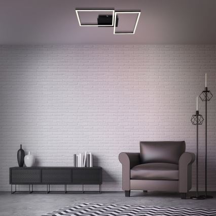Briloner 3149-018 - LED Justerbar ljusstyrka fäst Ljuskrona  FRAME 2xLED/15W/230V + Fjärrkontroll