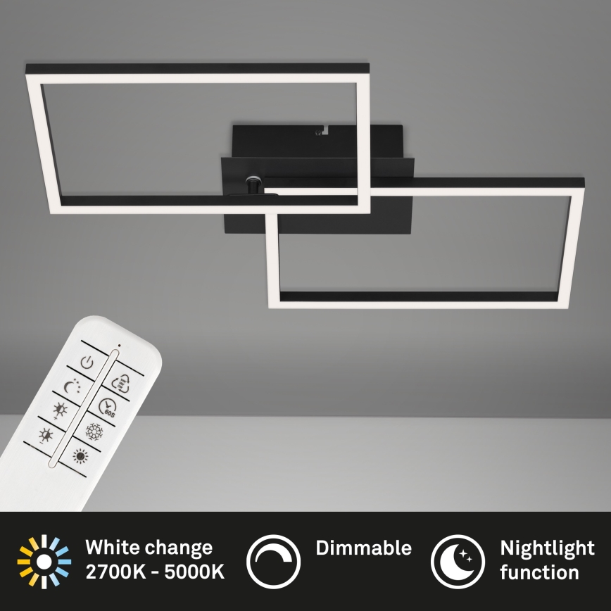 Briloner 3149-018 - LED Justerbar ljusstyrka fäst Ljuskrona  FRAME 2xLED/15W/230V + Fjärrkontroll