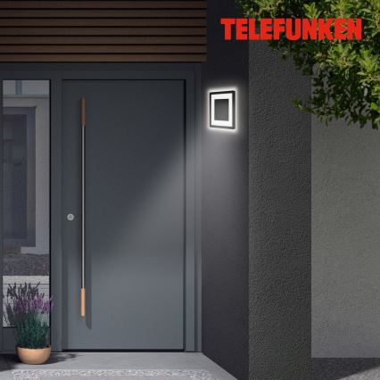 Briloner 315905TF - LED vägglampa för utomhusbruk LED/15W/230V IP44 4000K svart