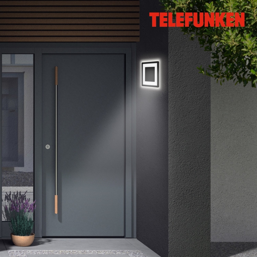 Briloner 315905TF - LED vägglampa för utomhusbruk LED/15W/230V IP44 4000K svart