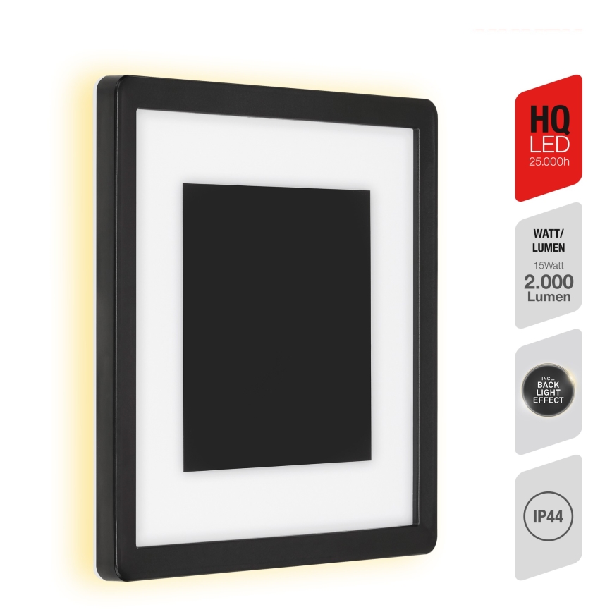 Briloner 315905TF - LED vägglampa för utomhusbruk LED/15W/230V IP44 4000K svart