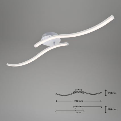 Briloner 3165-029 - LED fäst ljuskrona GO 2xLED/9W/230V