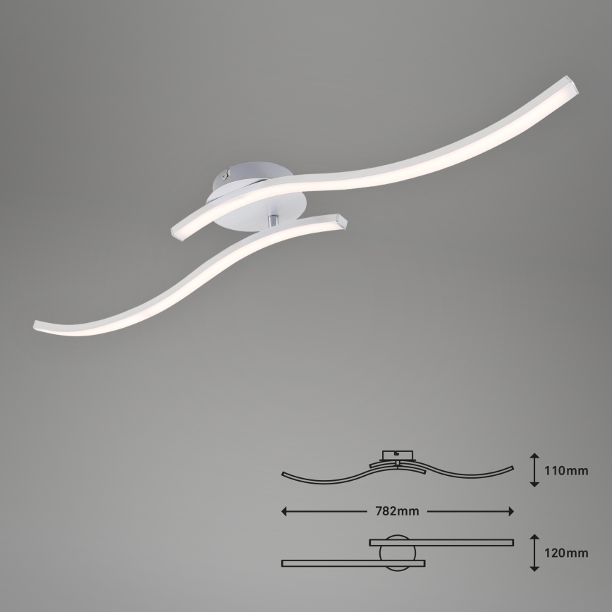 Briloner 3165-029 - LED fäst ljuskrona GO 2xLED/9W/230V