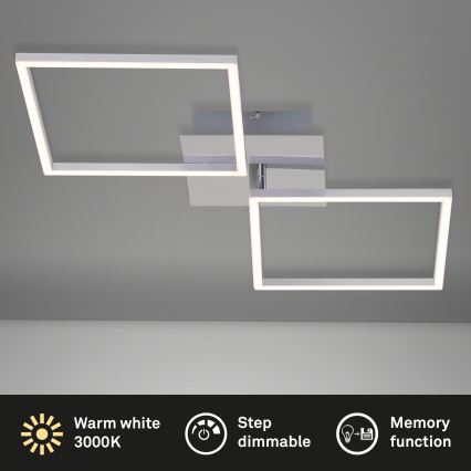 Briloner 3182-018 - LED Dimbar taklampa FRAME 2xLED/15,5W/230V