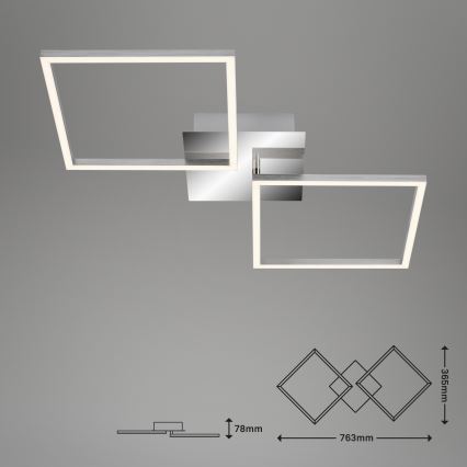 Briloner 3182-018 - LED Dimbar taklampa FRAME 2xLED/15,5W/230V