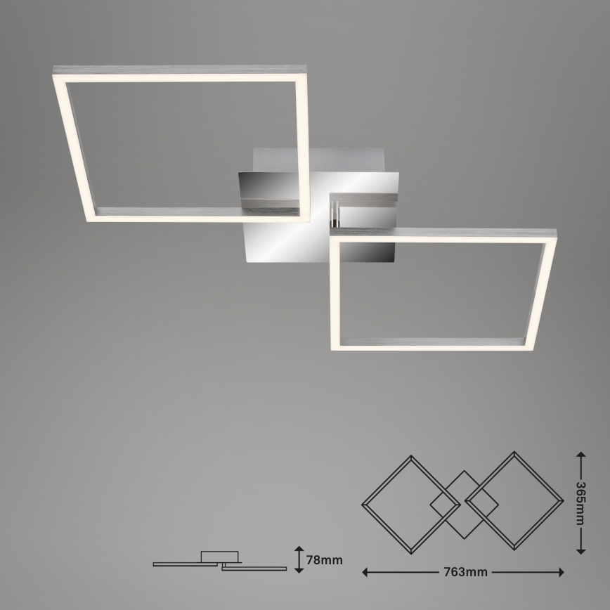 Briloner 3182-018 - LED Dimbar taklampa FRAME 2xLED/15,5W/230V