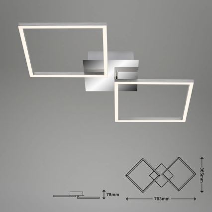 Briloner 3192-018 - LED taklampa  FRAMES 2xLED/16W/230V