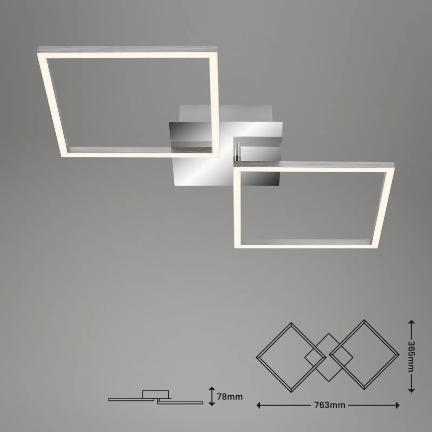 Briloner 3192-018 - LED taklampa  FRAMES 2xLED/16W/230V