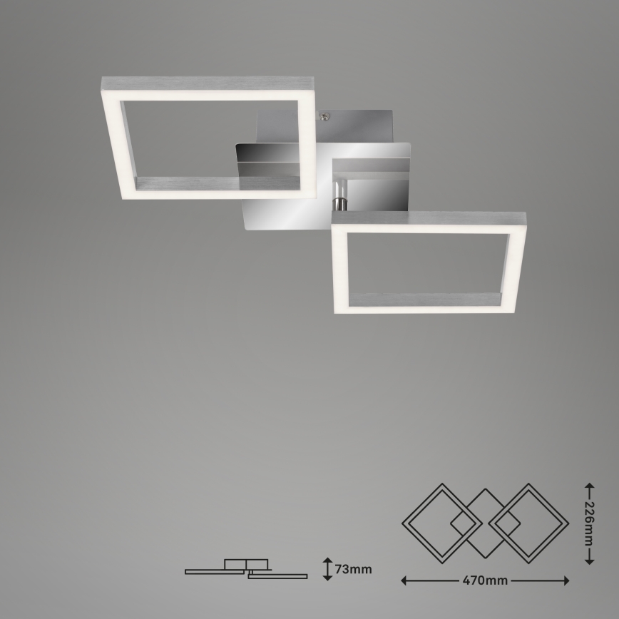 Briloner 3207-018 - LED taklampa FRAMES 2xLED/8W/230V
