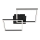 Briloner 3210-015 - LED Dimbar taklampa FRAME 2xLED/11W/230V svart