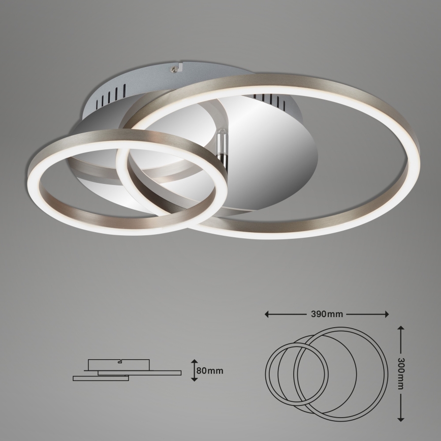 Briloner 3222-018 - LED ljusreglerad taklampa  FRAMES LED/30W/230V