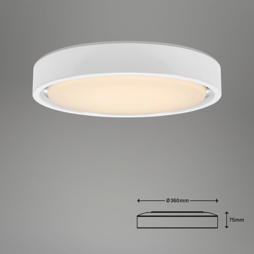 Briloner 3227-016 - LED RGB Ljusreglerad belysning med sensor TALENA LED/24W/230V vit + fjärrkontroll