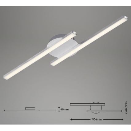 Briloner 3257-029 - LED fäst ljuskrona GO 2xLED/6W/230V