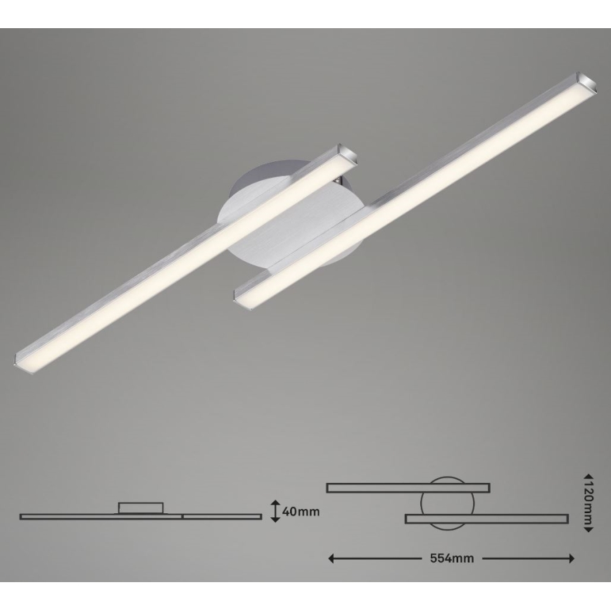 Briloner 3257-029 - LED fäst ljuskrona GO 2xLED/6W/230V