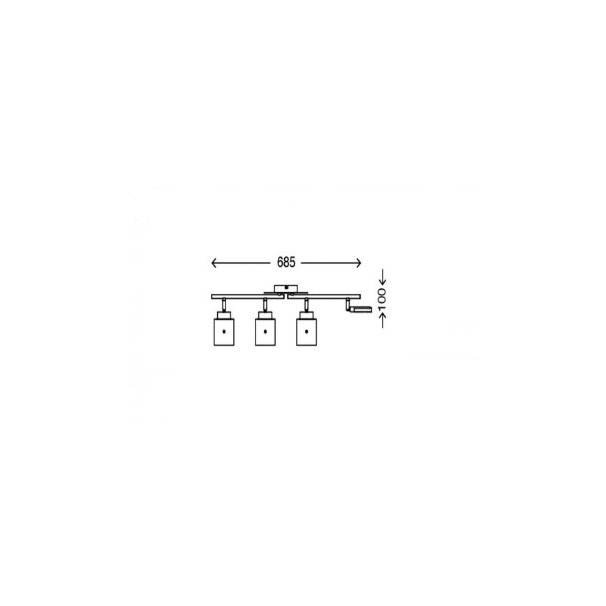 Briloner 3305-047 - LED Spotlight GLAM 4xLED/4,5W/230V