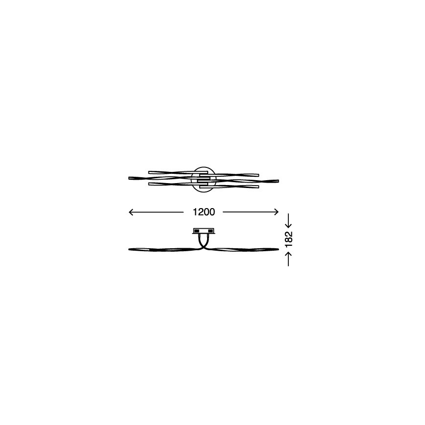 Briloner 3340-062 - LED Dimbar Takbelysning TWIN 6xLED/7,5W/230V