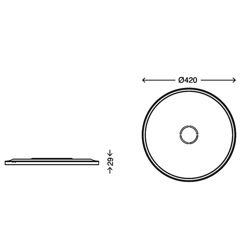 Briloner 3392-015 - LED taklampa FREE LED/22W/230V diameter  42 cm