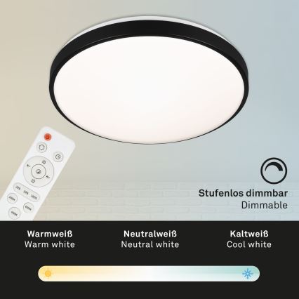 Briloner 3430-015 - LED dimbar taklampa MANNY LED/48W/230V + fjärrkontroll