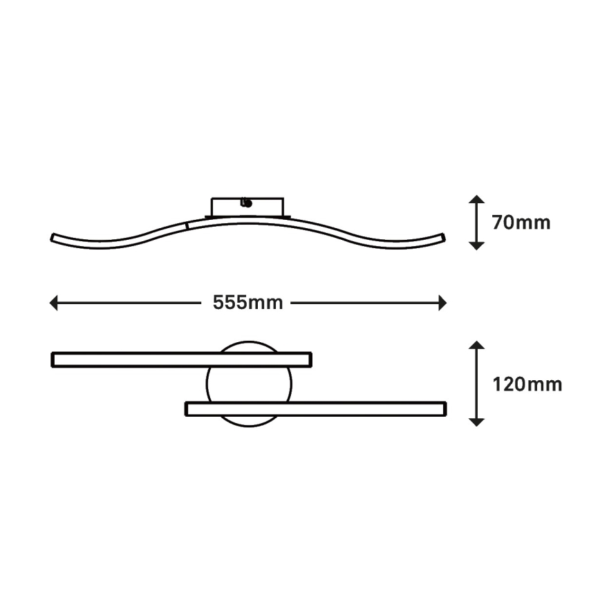 Briloner 3449-015 - LED fäst Ljuskrona  GO 2xLED/6W/230V