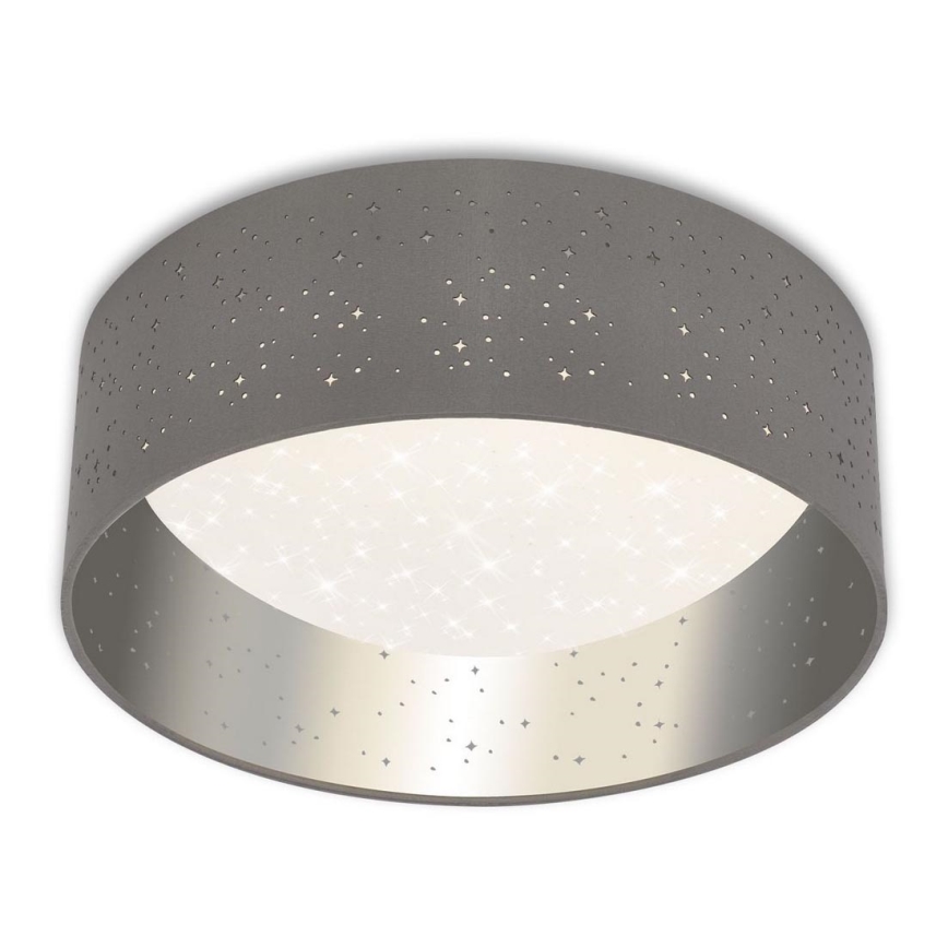 Briloner 3482014 - LED taklampa MAILA STARRY LED/12W/230V grå/silver