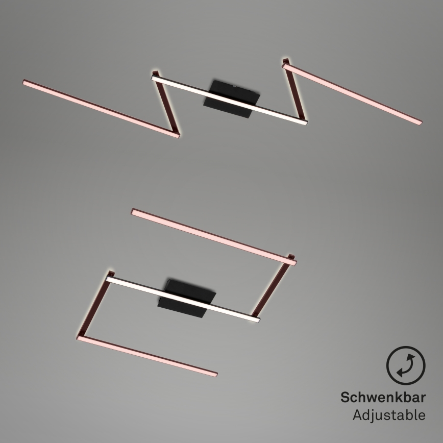 Briloner 3501-015 - LED fäst ljuskrona STAFF 5xLED/4,8W/230V svart