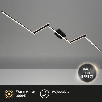 Briloner 3501-015 - LED fäst ljuskrona STAFF 5xLED/4,8W/230V svart