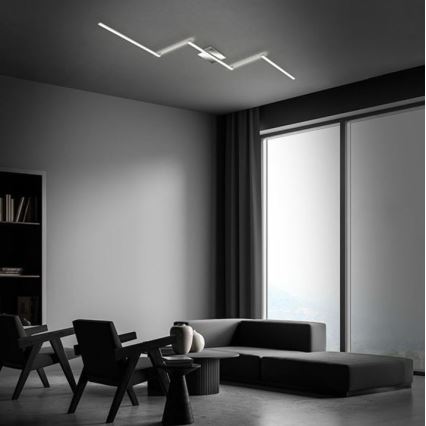Briloner 3501-018 - LED fäst ljuskrona STAFF 5xLED/4,8W/230V matt krom