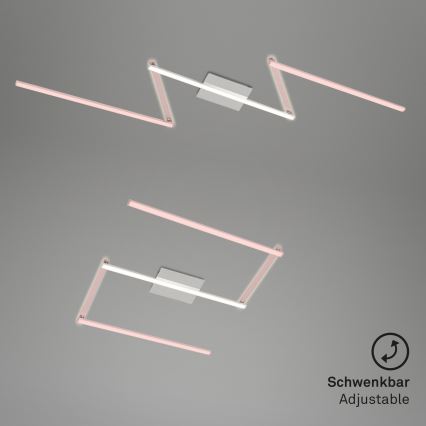 Briloner 3501-018 - LED fäst ljuskrona STAFF 5xLED/4,8W/230V matt krom