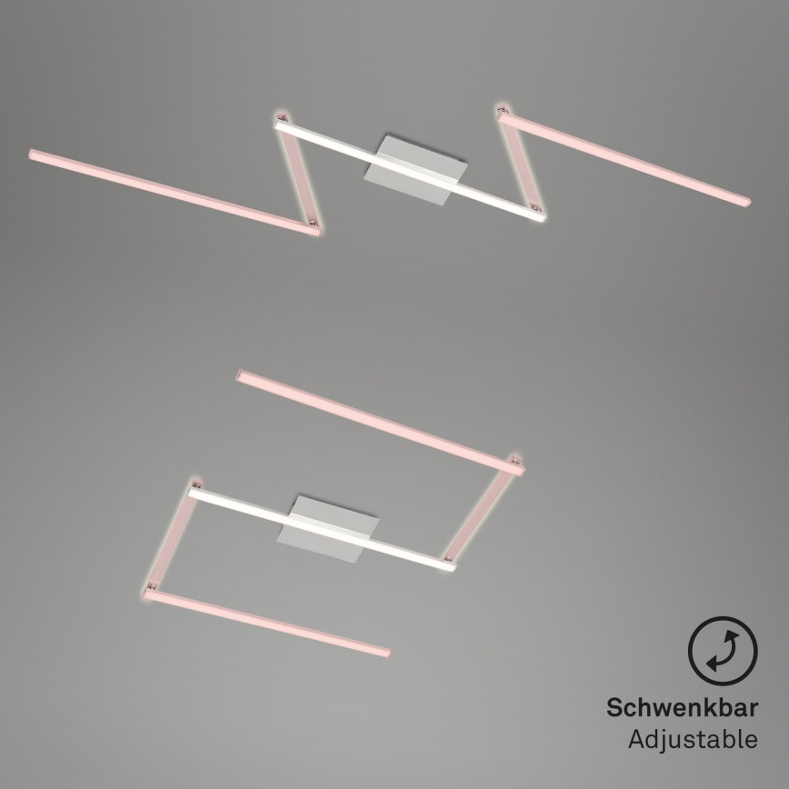 Briloner 3501-018 - LED fäst ljuskrona STAFF 5xLED/4,8W/230V matt krom