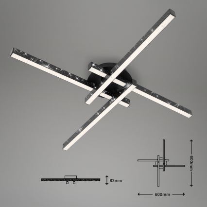 Briloner 3519-045 - LED ytmonterad ljuskrona  REY 4xLED/6W/230V