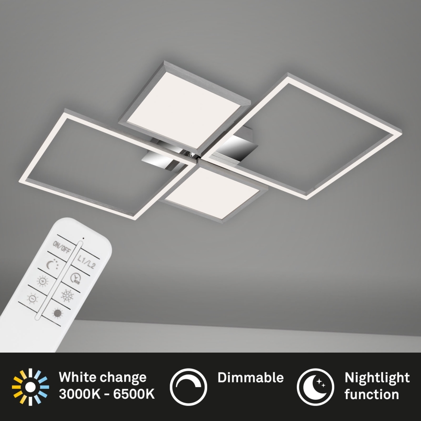 Briloner 3530-018 - Dimbar LED ytmonterad ljuskrona FRAME LED/40W/230V 3000-6500K + fjärrkontroll