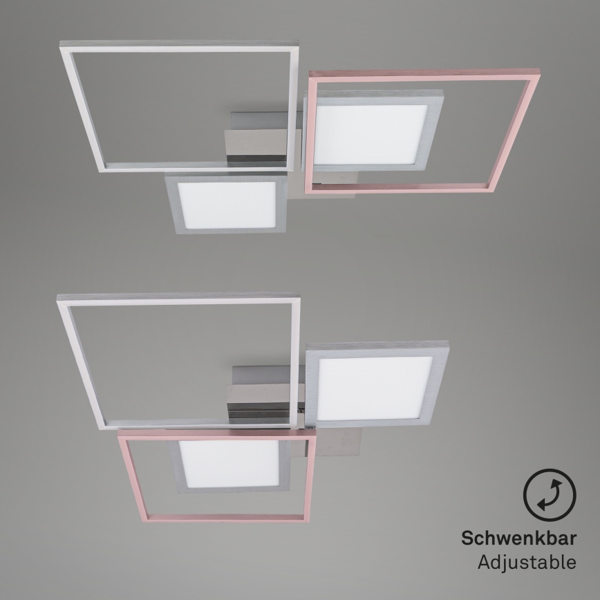 Briloner 3530-018 - Dimbar LED ytmonterad ljuskrona FRAME LED/40W/230V 3000-6500K + fjärrkontroll
