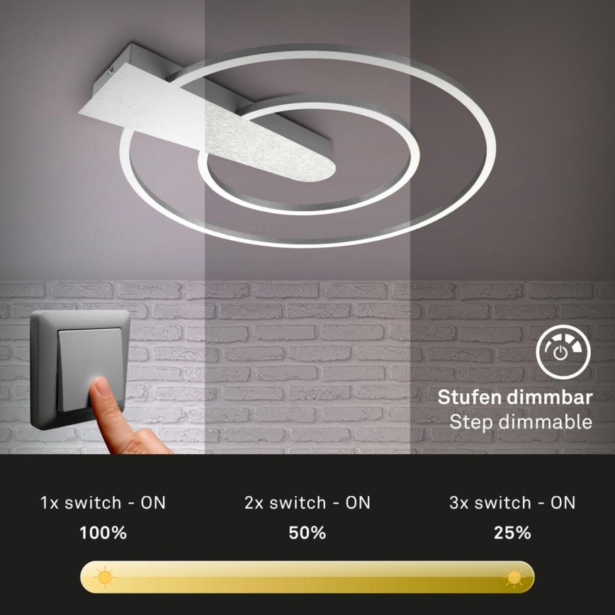 Briloner 3543-018 - LED Dimbar taklampa NICO LED/25W/230V matt krom