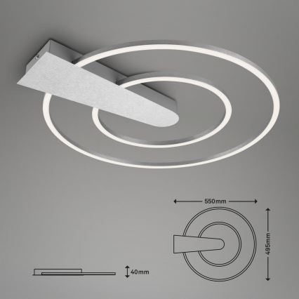 Briloner 3543-018 - LED Dimbar taklampa NICO LED/25W/230V matt krom