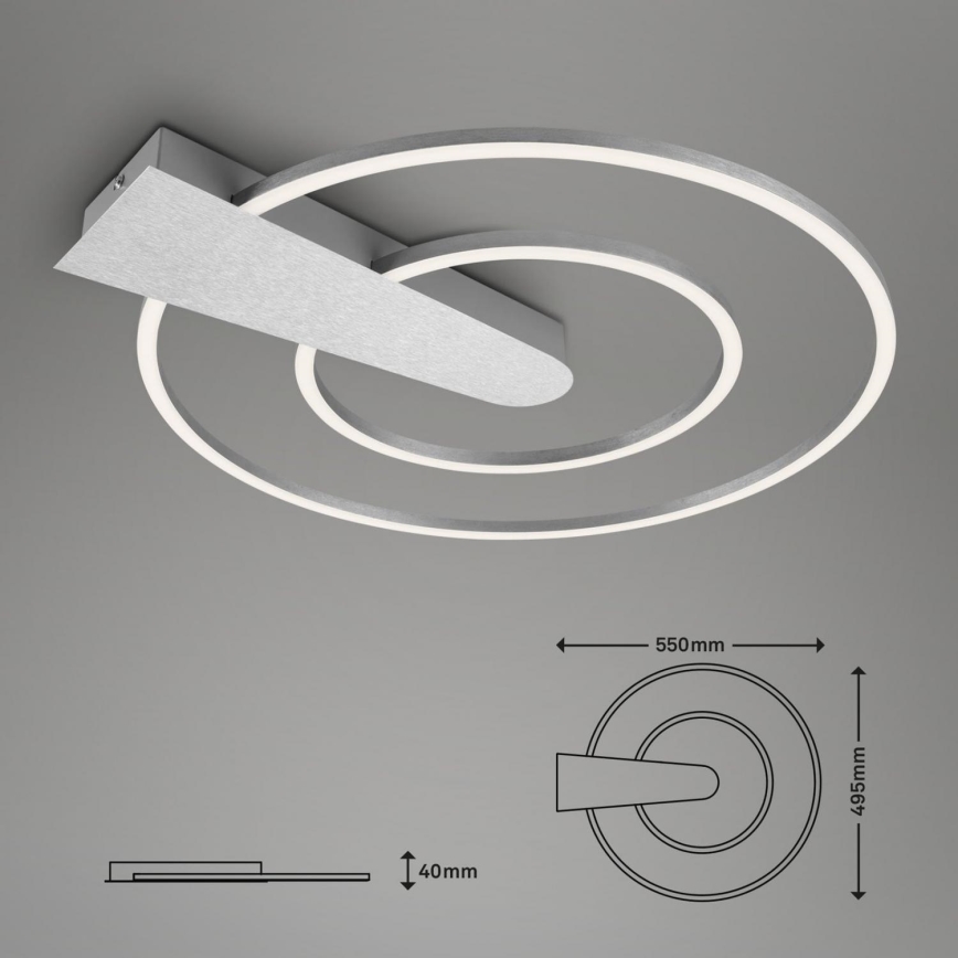 Briloner 3543-018 - LED Dimbar taklampa NICO LED/25W/230V matt krom
