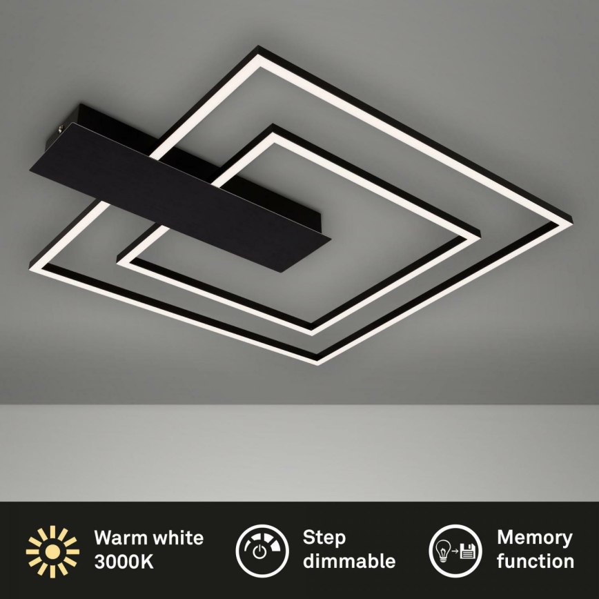 Briloner 3545-015 - LED Dimbar taklampa NICO LED/25W/230V svart