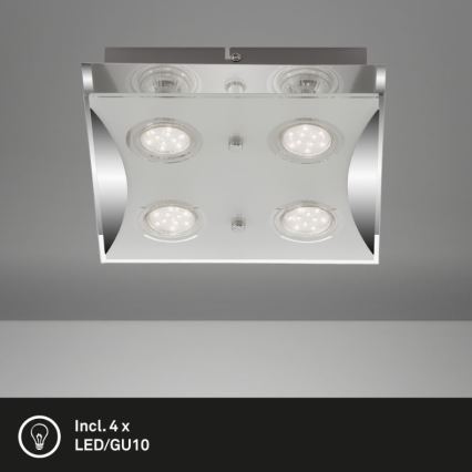 Briloner 3572-048 - LED taklampa FLASH 4xGU10/3W/230V