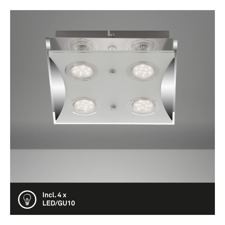 Briloner 3572-048 - LED taklampa FLASH 4xGU10/3W/230V